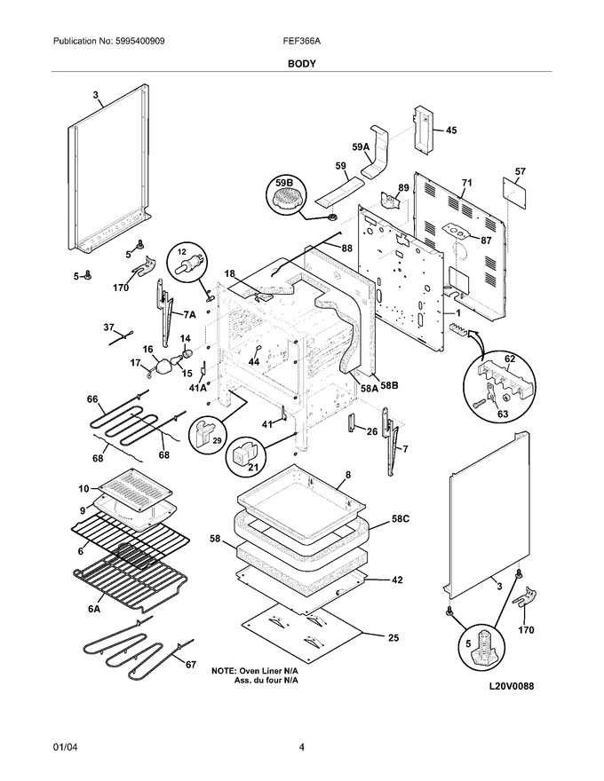 Diagram for FEF366AWH