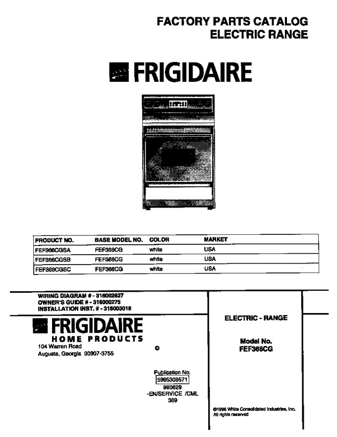 Diagram for FEF366CGSC
