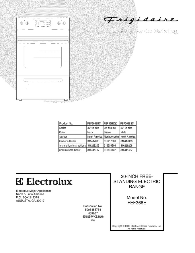 Diagram for FEF366ESC