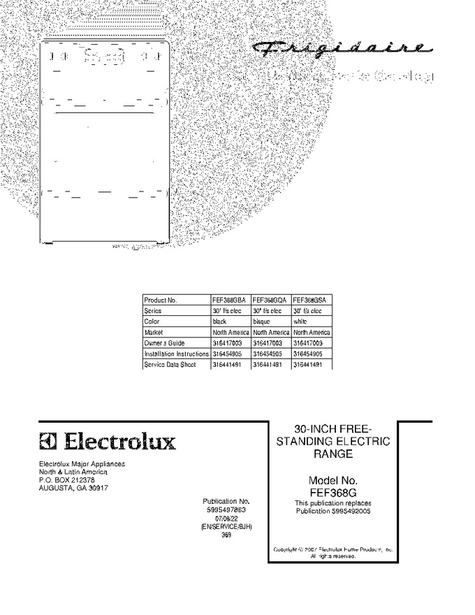 Diagram for FEF368GBA