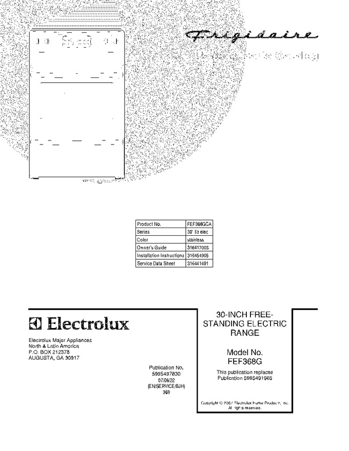 Diagram for FEF368GCA