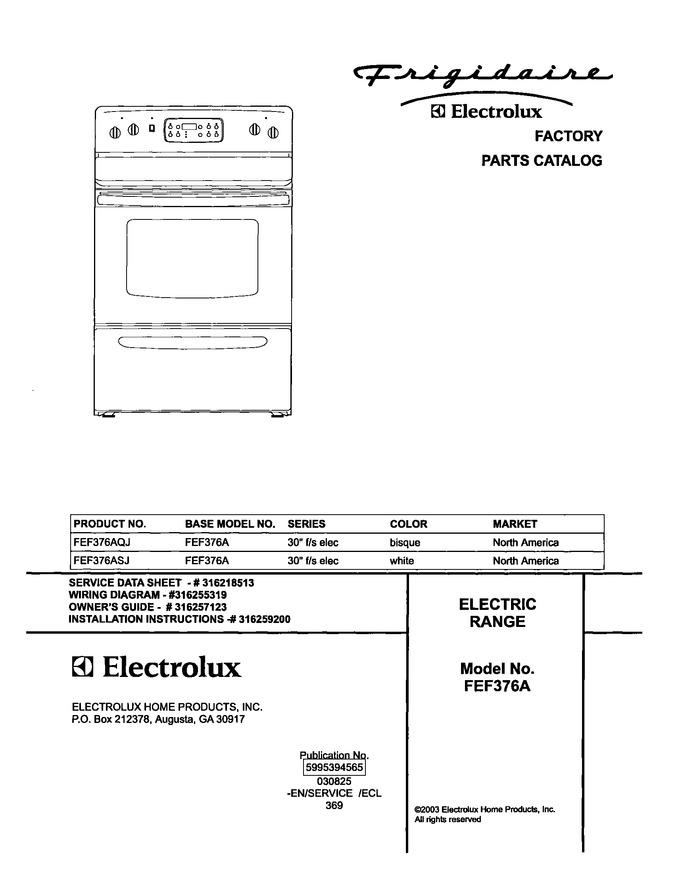 Diagram for FEF376ASJ