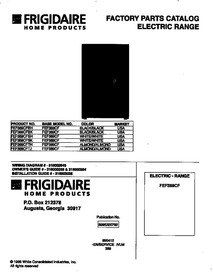 Diagram for FEF389CFTH