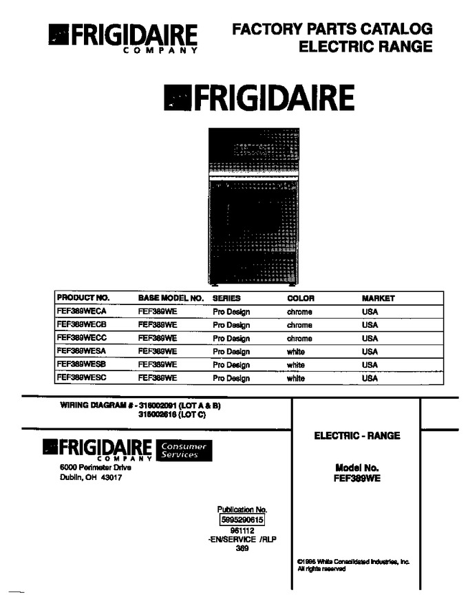 Diagram for FEF389WESC