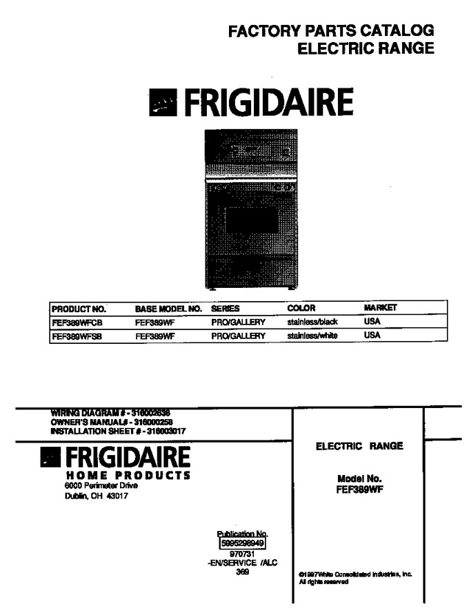 Diagram for FEF389WFSB