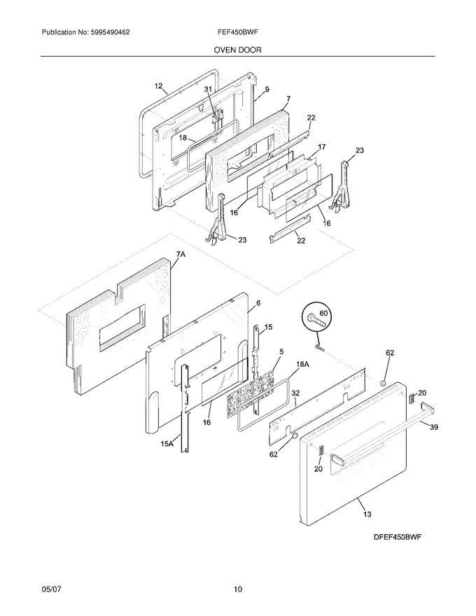 Diagram for FEF450BWF