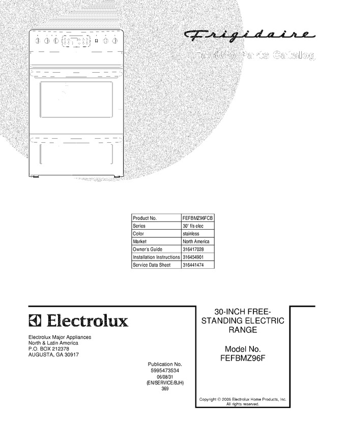 Diagram for FEFBMZ96FCB