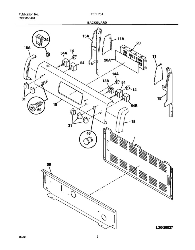 Diagram for FEFL75ASB