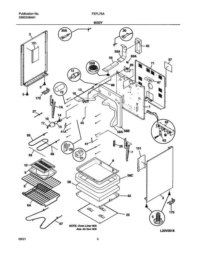 Diagram for FEFL75ASB