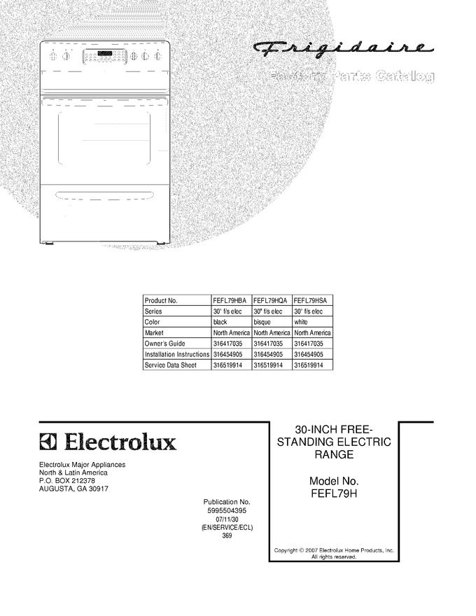 Diagram for FEFL79HBA