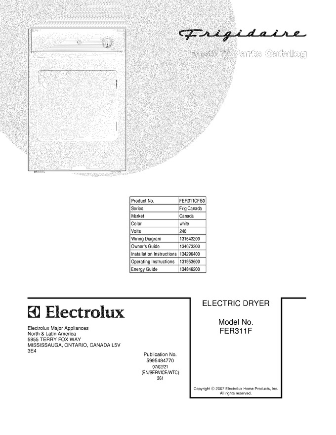 Diagram for FER311CFS0