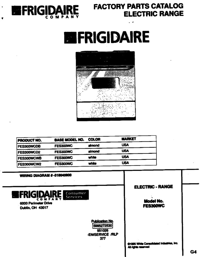 Diagram for FES300WCW2