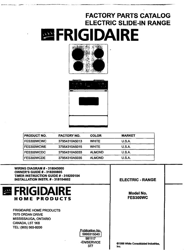 Diagram for FES300WCWE