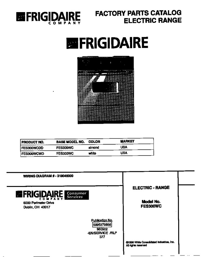Diagram for FES300WCDD