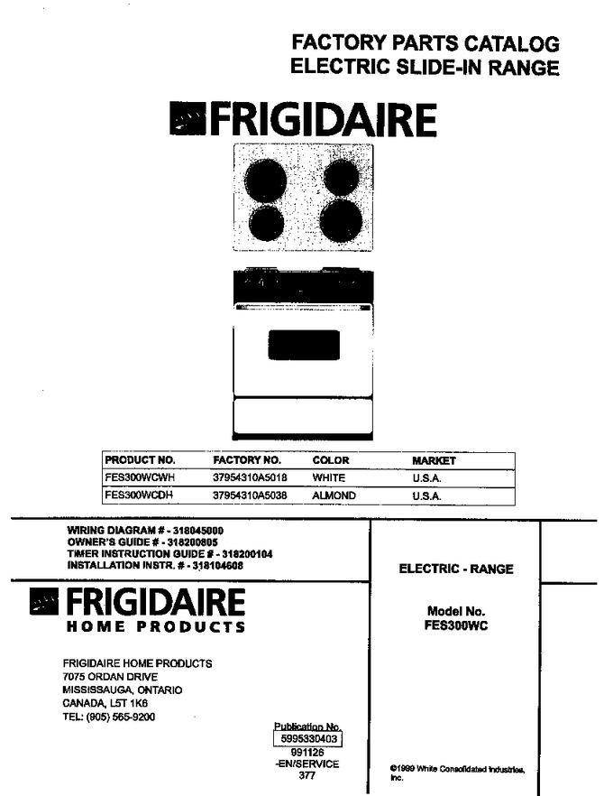 Diagram for FES300WCWH