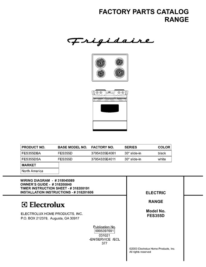 Diagram for FES355DSA