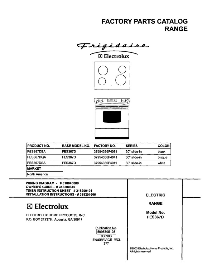 Diagram for FES367DSA