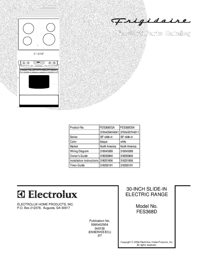 Diagram for FES368DQA