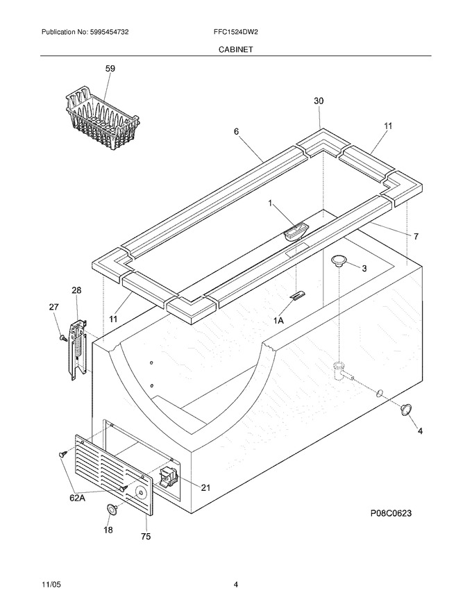 Diagram for FFC1524DW2