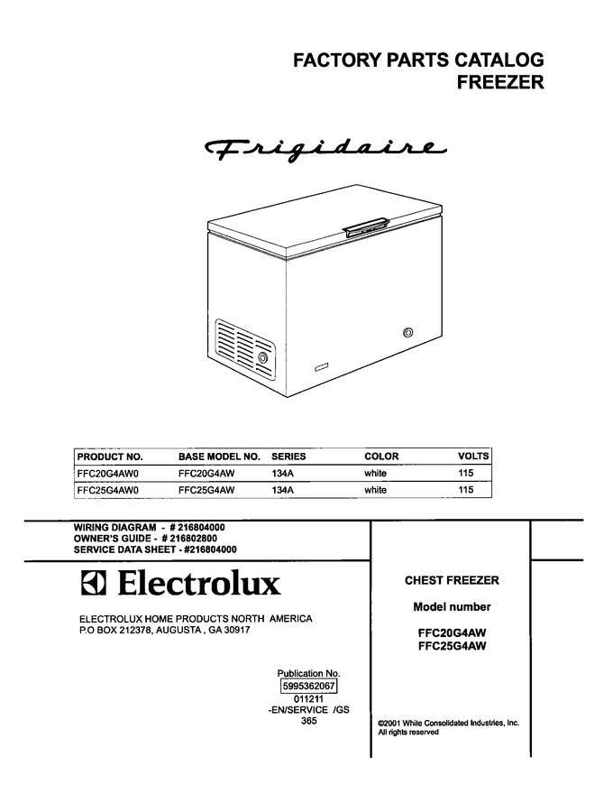 Diagram for FFC25G4AW0