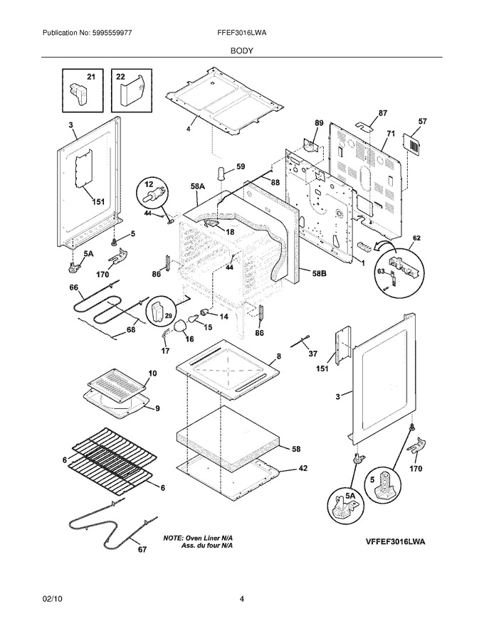 Diagram for FFEF3016LWA