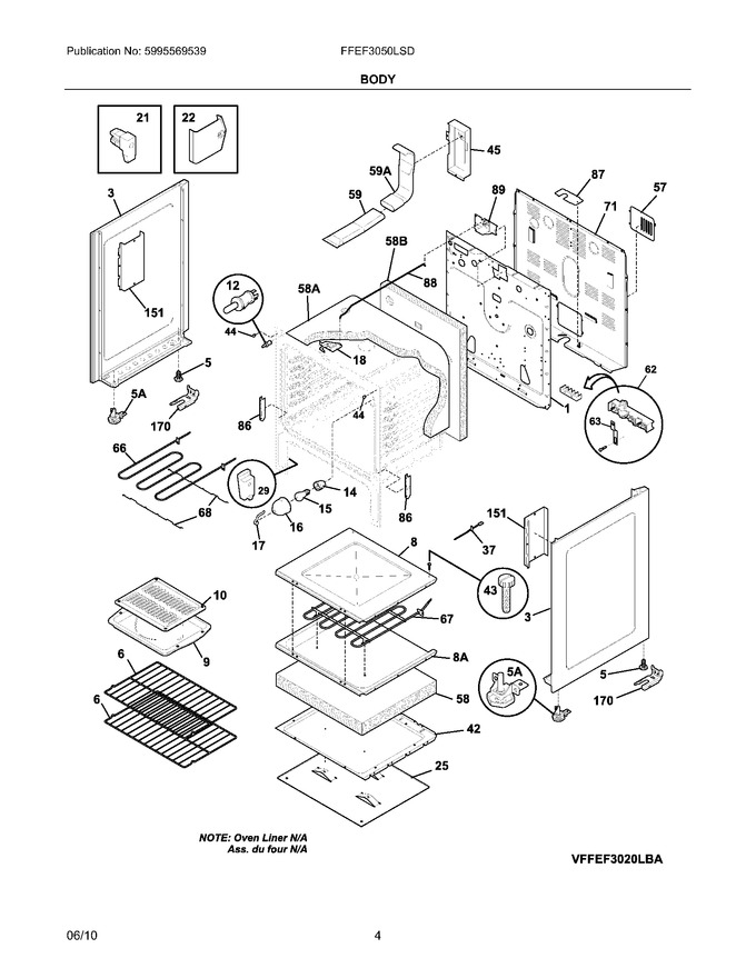 Diagram for FFEF3050LSD