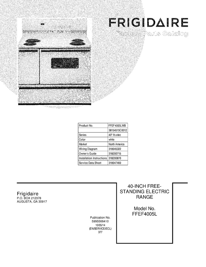 Diagram for FFEF4005LWB