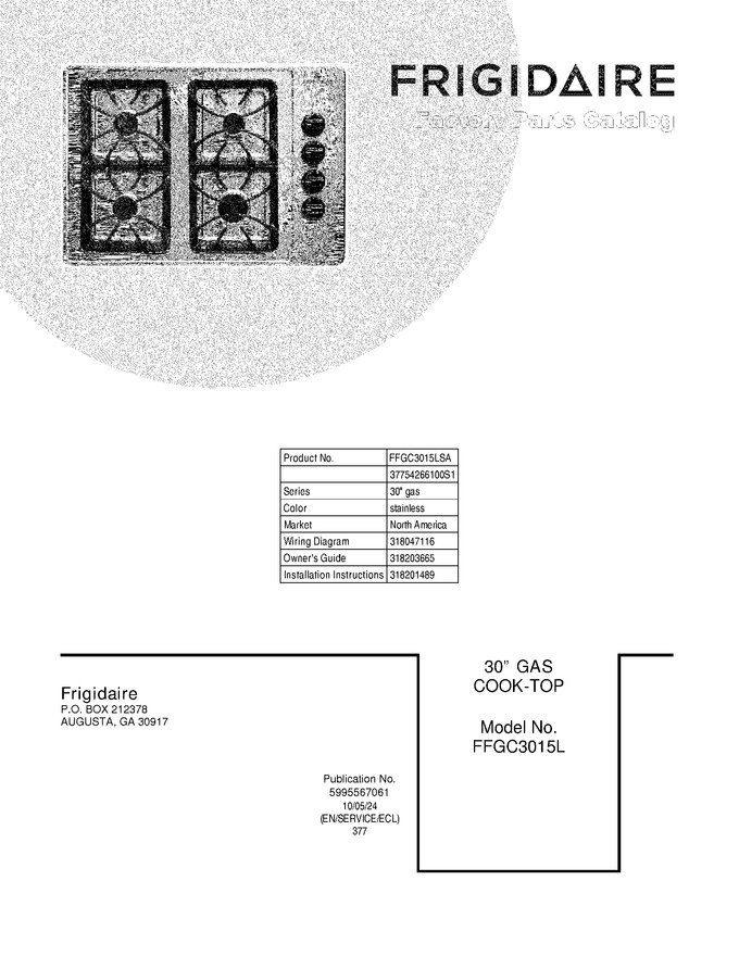 Diagram for FFGC3015LSA