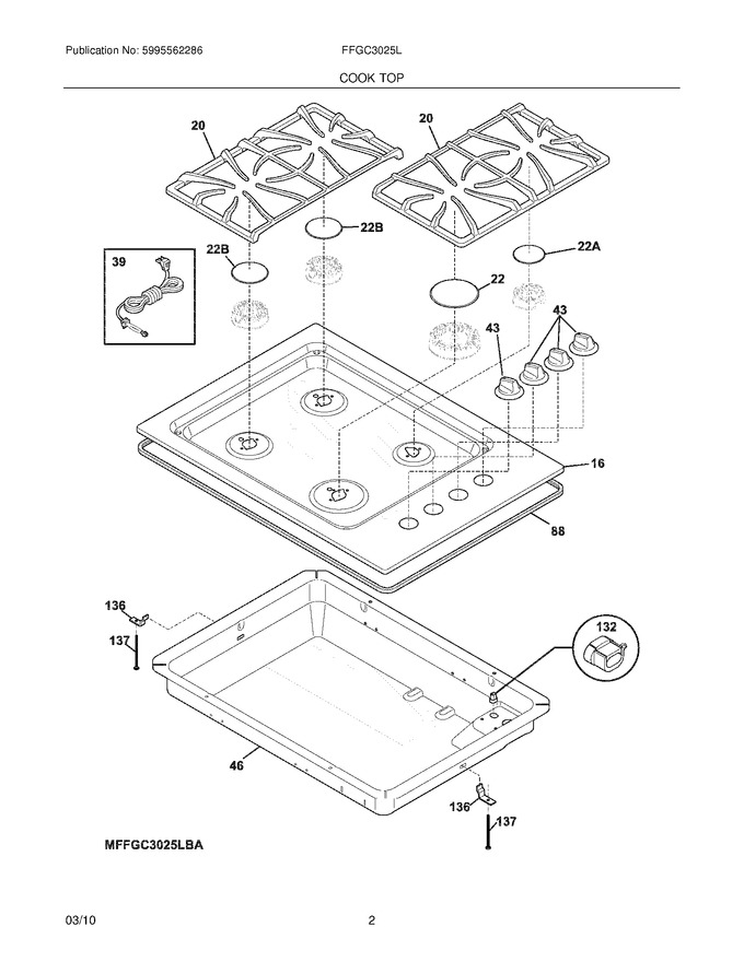 Diagram for FFGC3025LWA