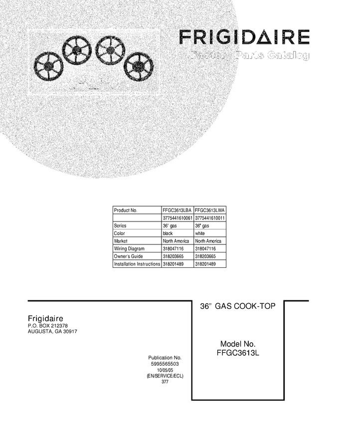 Diagram for FFGC3613LWA