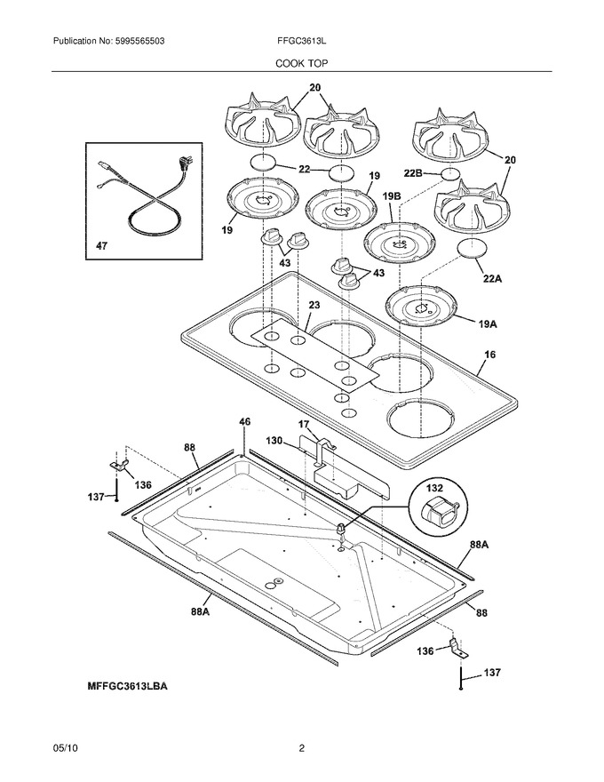 Diagram for FFGC3613LWA