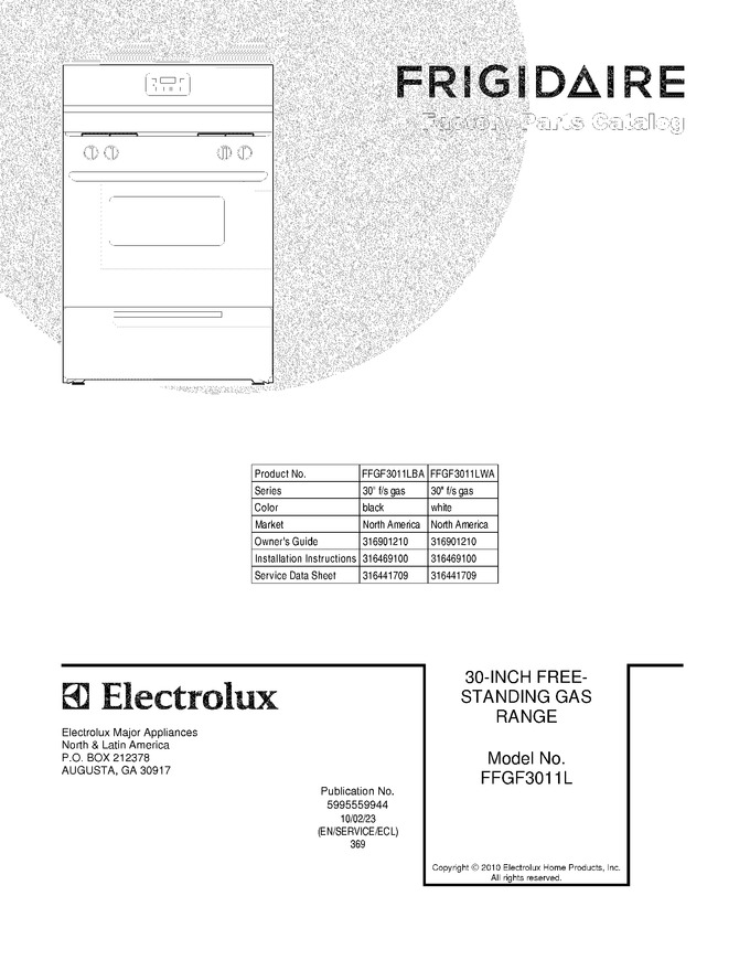 Diagram for FFGF3011LWA