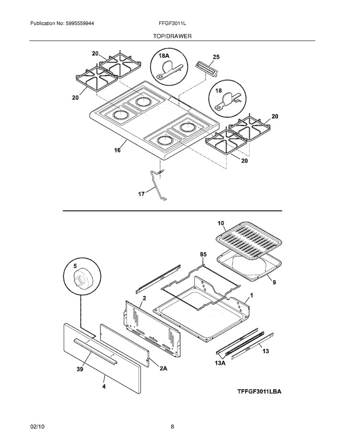 Diagram for FFGF3011LWA