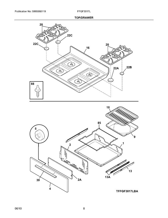 Diagram for FFGF3017LWB