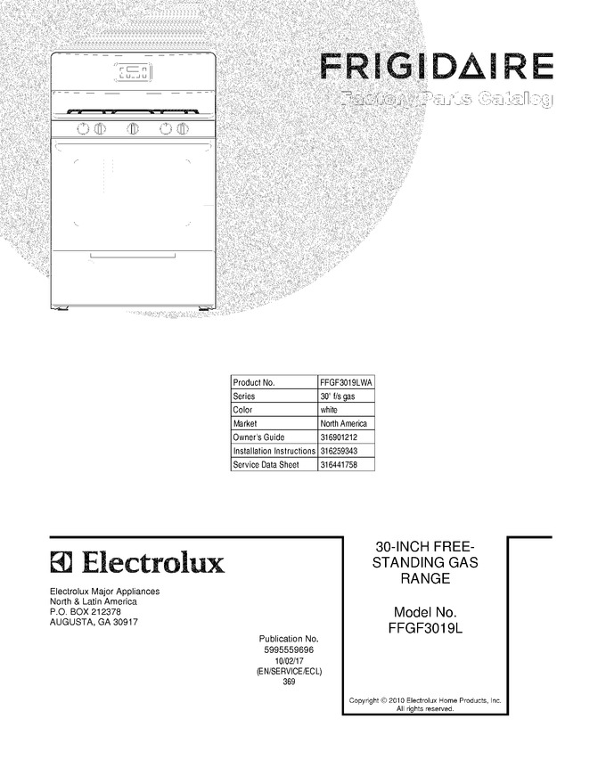 Diagram for FFGF3019LWA