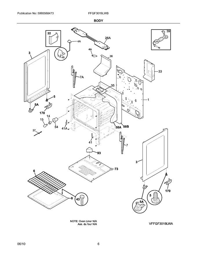 Diagram for FFGF3019LWB