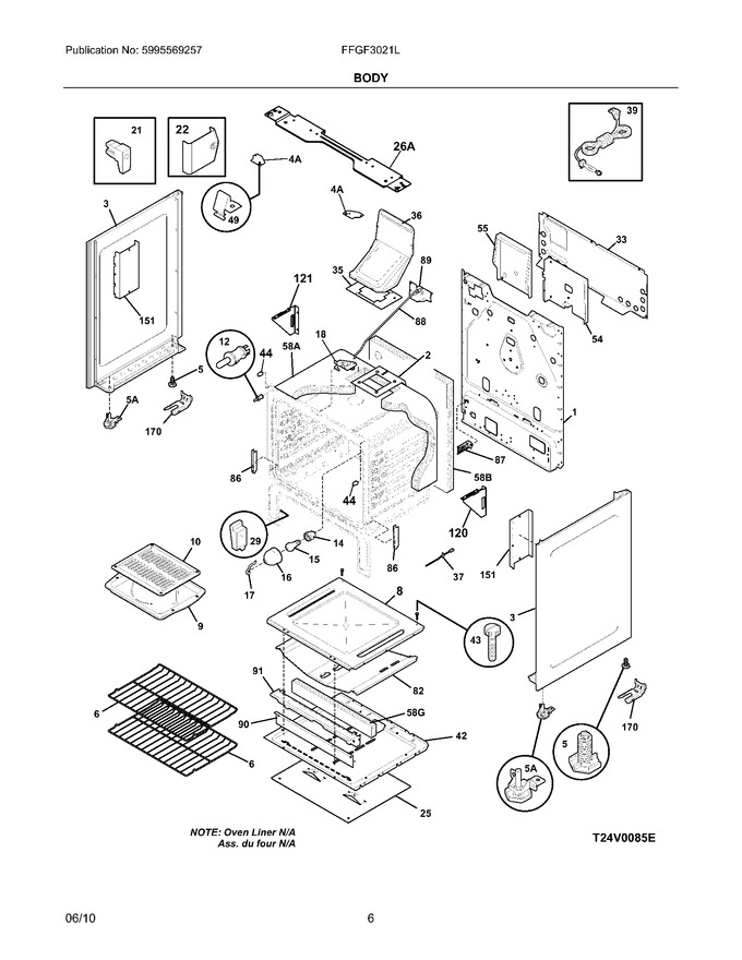 Diagram for FFGF3021LWB