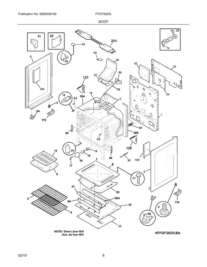 Diagram for FFGF3023LWA