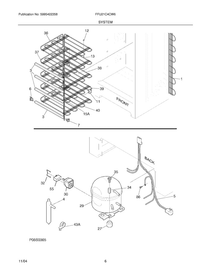 Diagram for FFU21C4CW6