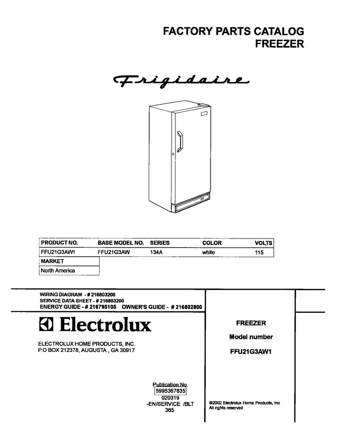 Diagram for FFU21G3AW1