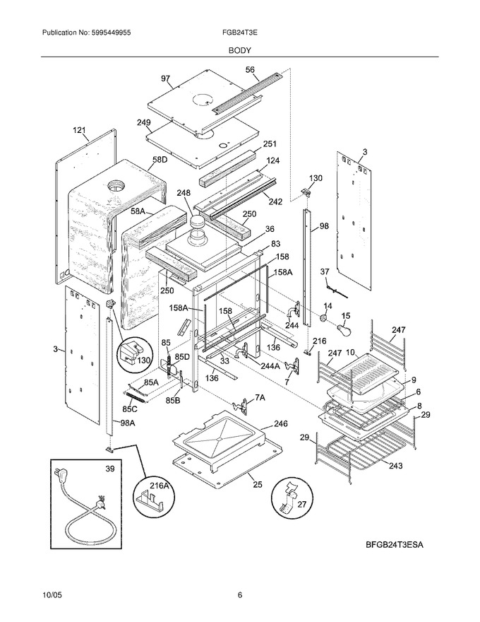 Diagram for FGB24T3ESB