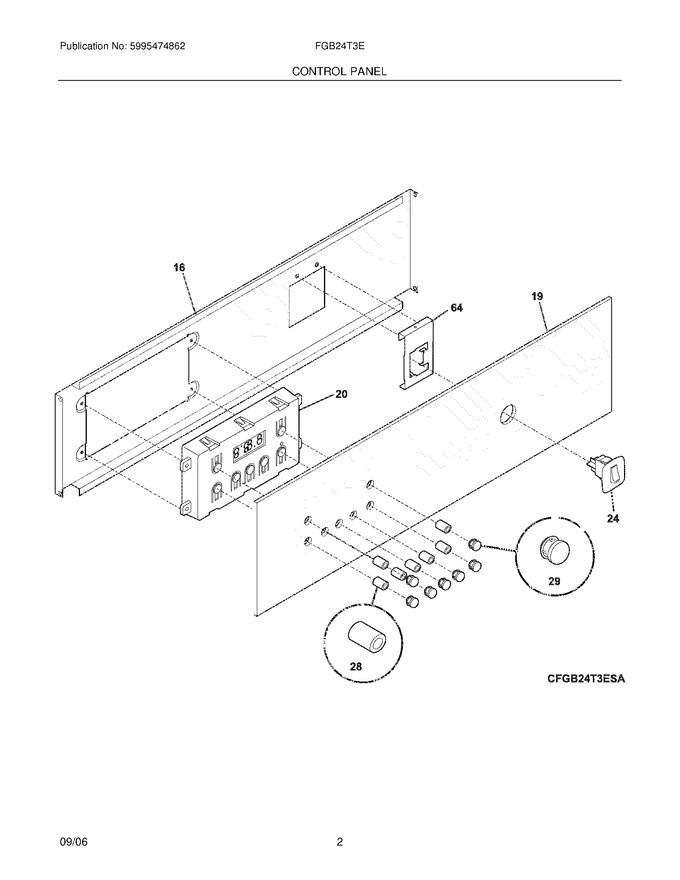 Diagram for FGB24T3EBC