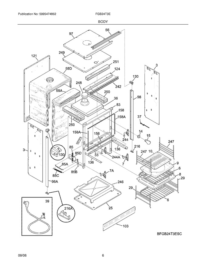 Diagram for FGB24T3EBC