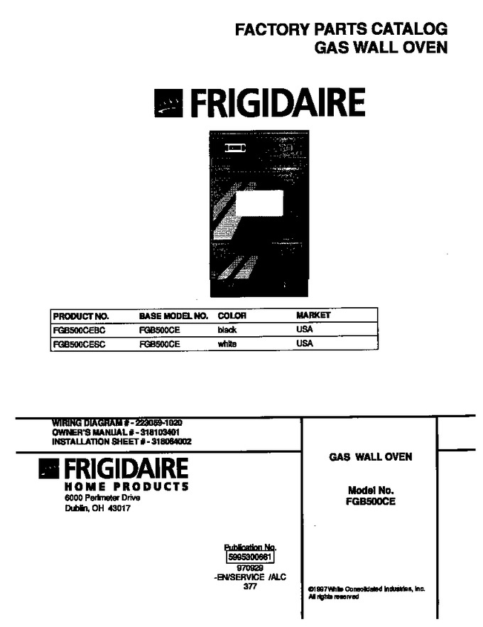 Diagram for FGB500CEBC