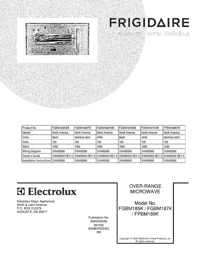 Diagram for FGBM185KFB