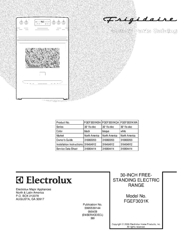 Diagram for FGEF3031KQA