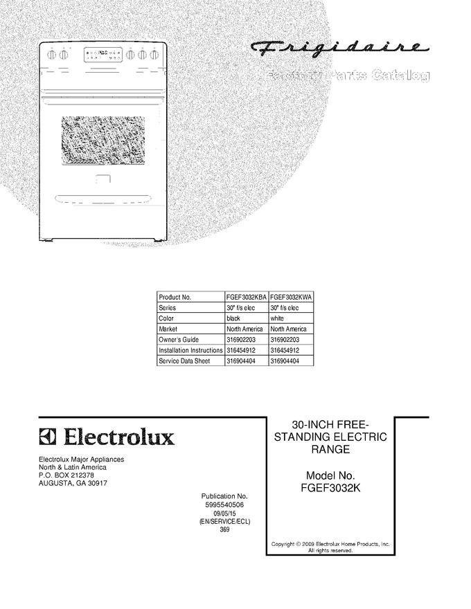 Diagram for FGEF3032KWA
