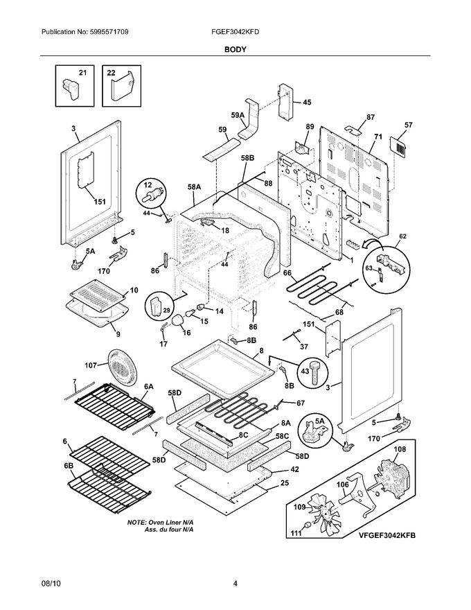 Diagram for FGEF3042KFD