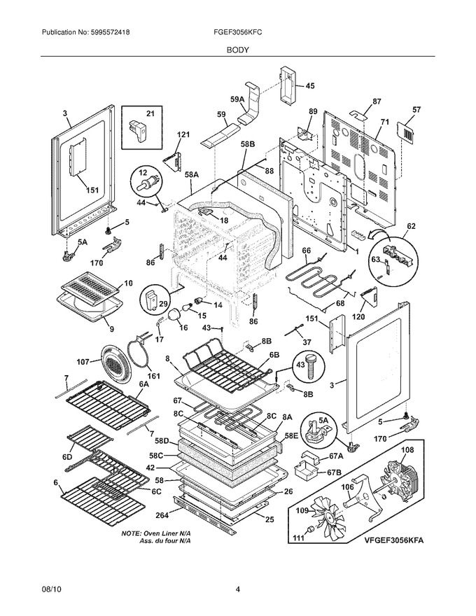 Diagram for FGEF3056KFC