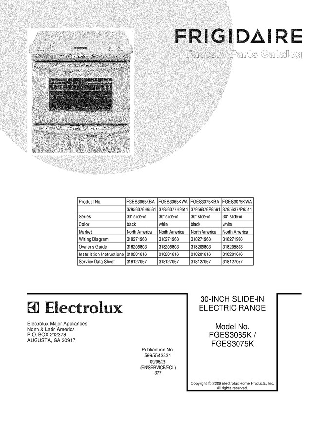 Diagram for FGES3075KWA